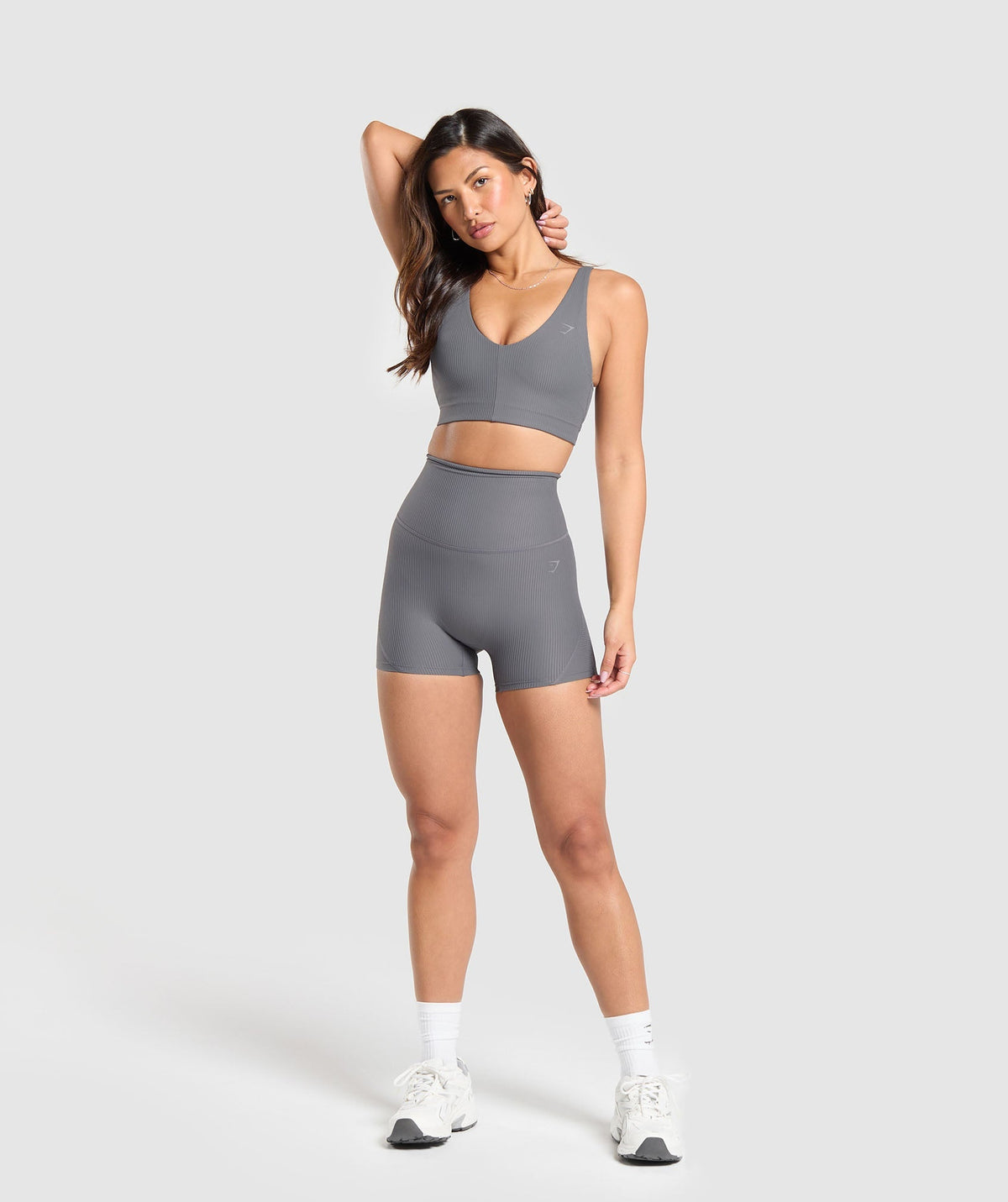 Gymshark Ribbed Short - Brushed Grey