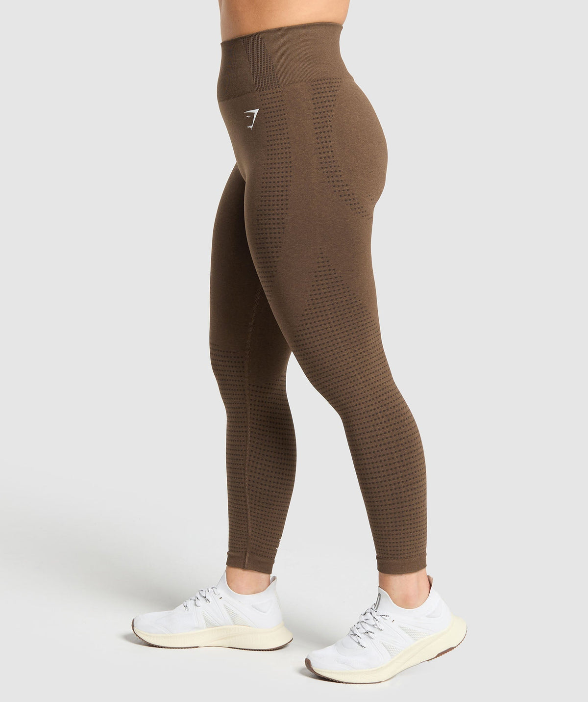 Gymshark Vital Seamless Short Leggings - Espresso Marl