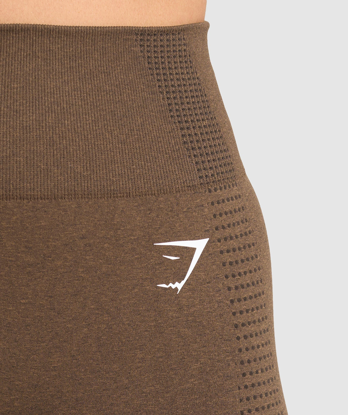 Gymshark Vital Seamless Short Leggings - Espresso Marl