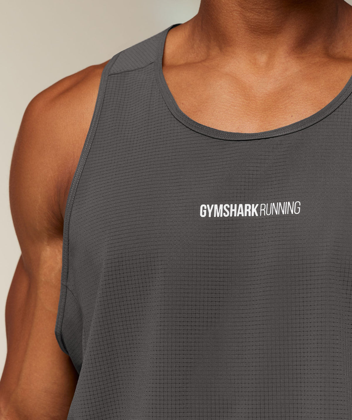 Gymshark Running Tank - Onyx Grey