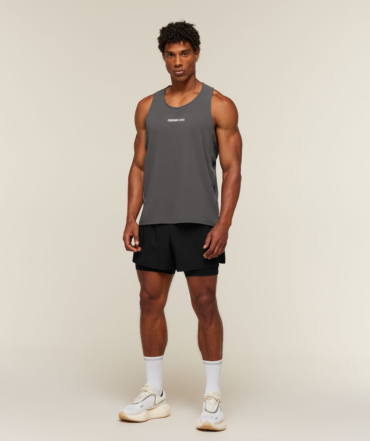 Gymshark Running Tank - Onyx Grey