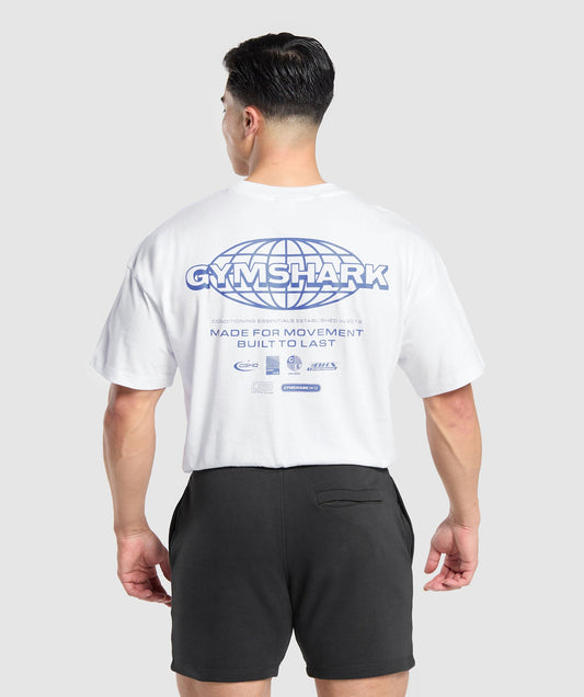 Gymshark Worldwide Tee - White