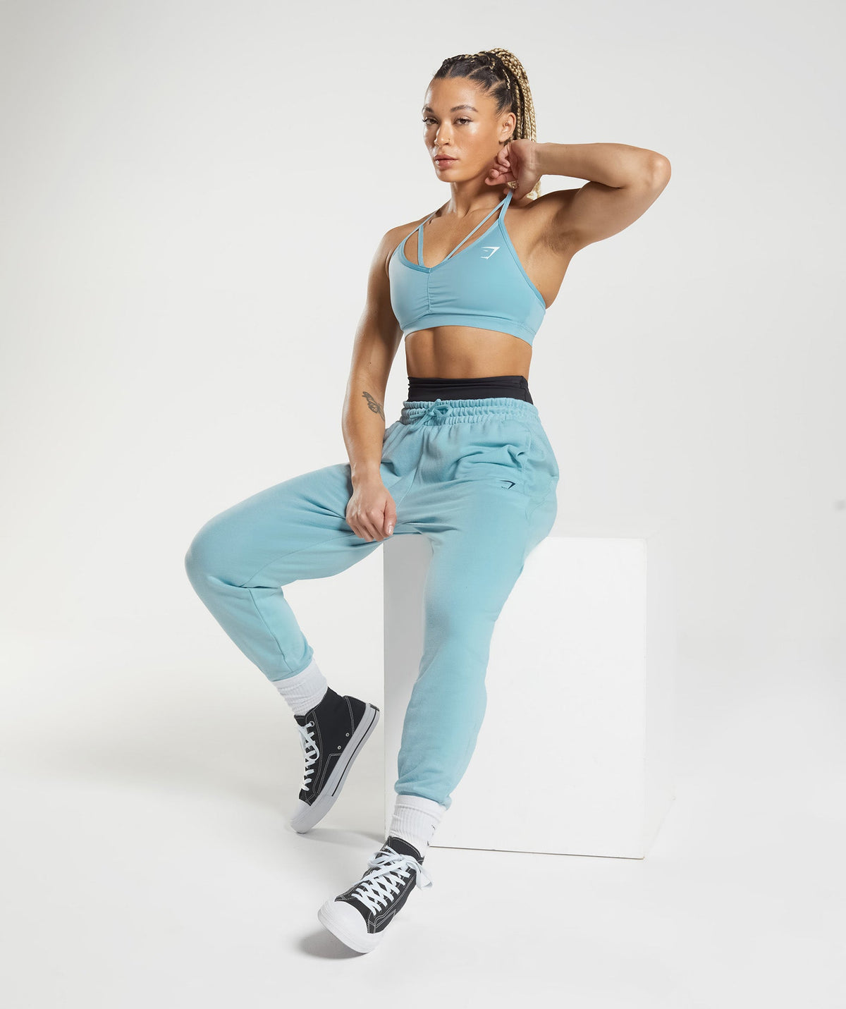 Gymshark Power Joggers - Iceberg Blue