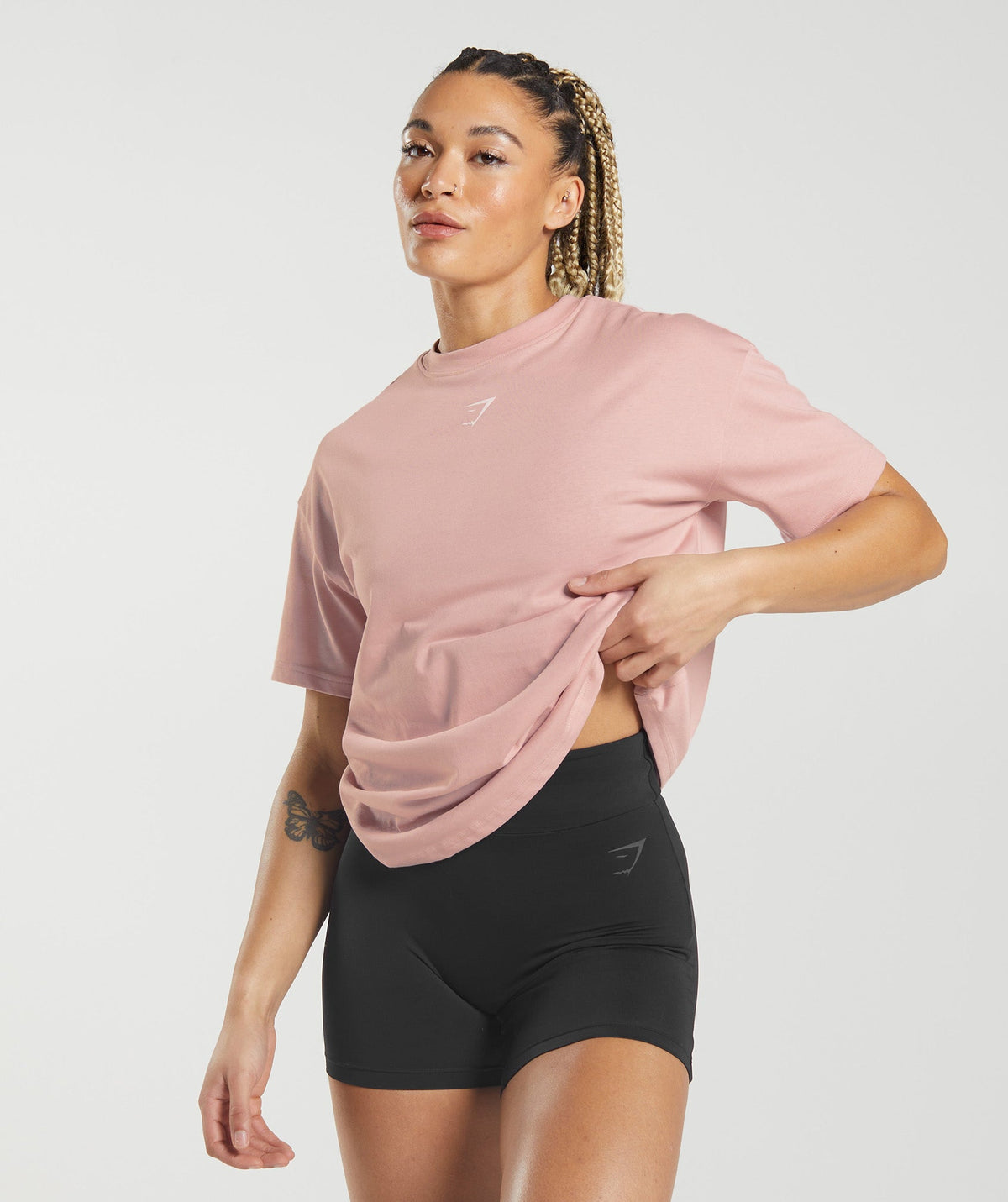 Gymshark GS Power Oversized Tee - Scandi Pink