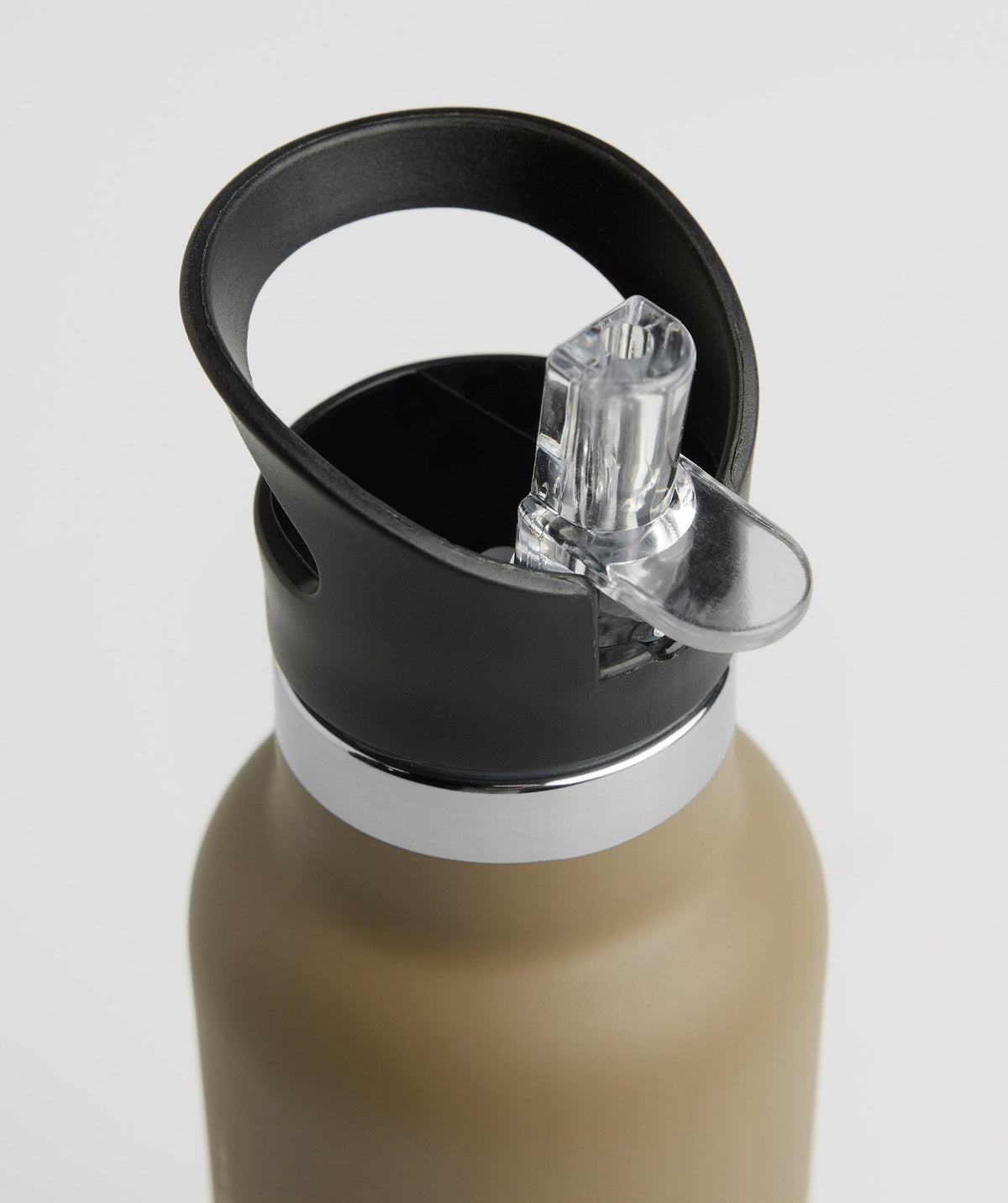 Gymshark Whitney Flip Straw Water Bottle - Cement Brown
