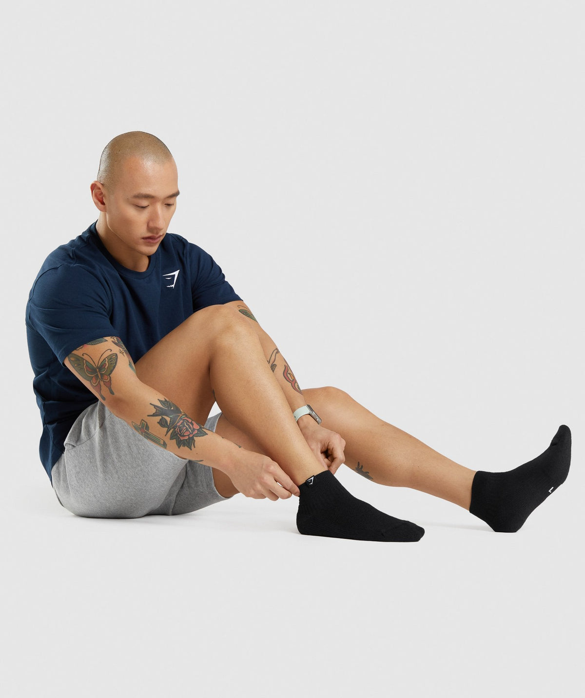 Gymshark Quarter Socks 3pk - Black