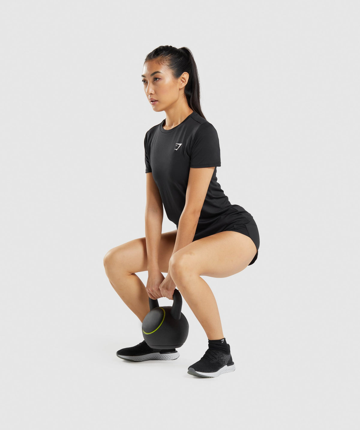 Gymshark Quarter Socks 3pk - Black