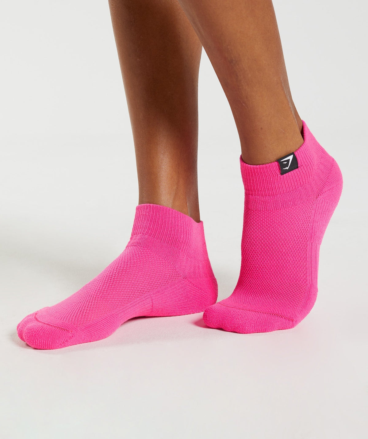 Gymshark Quarter Socks 3pk - Kiwi Green/Sweet Pink/Fluo Fuchsia