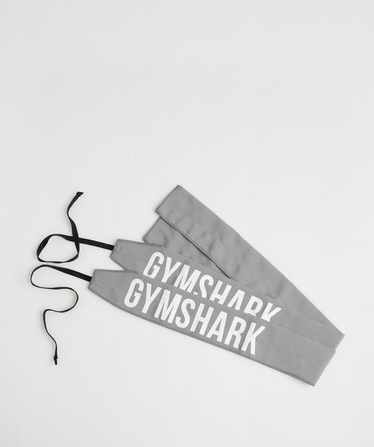 Gymshark Wrist Straps (Self Tie) - Smokey Grey