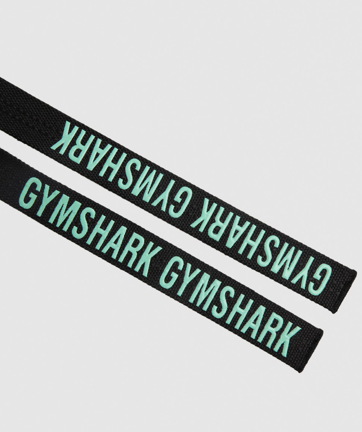 Gymshark Silicone Lifting Straps - Black/Bright Turquoise