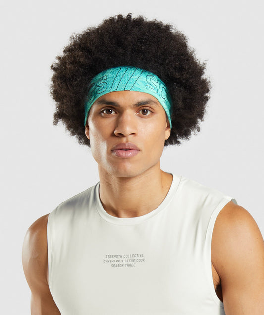 Gymshark//Steve Cook Headband - Blue