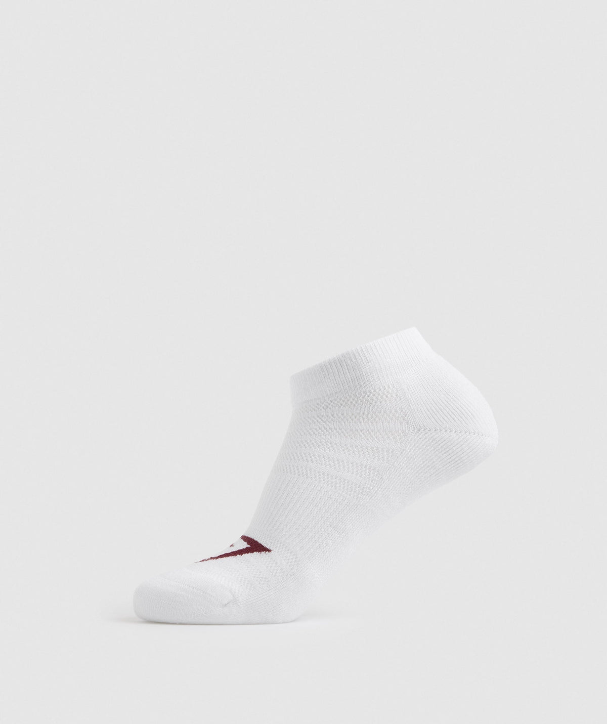 Gymshark Trainer Socks 3pk - Baked Maroon/Sweet Pink/White