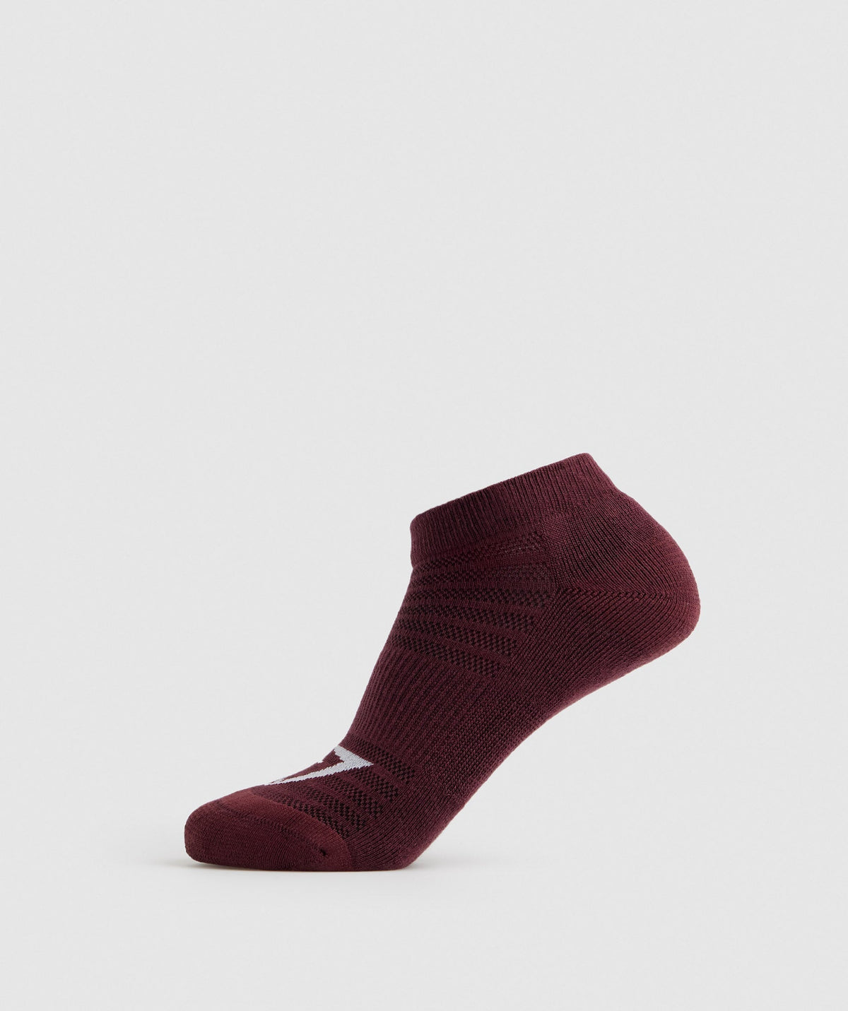 Gymshark Trainer Socks 3pk - Baked Maroon/Sweet Pink/White