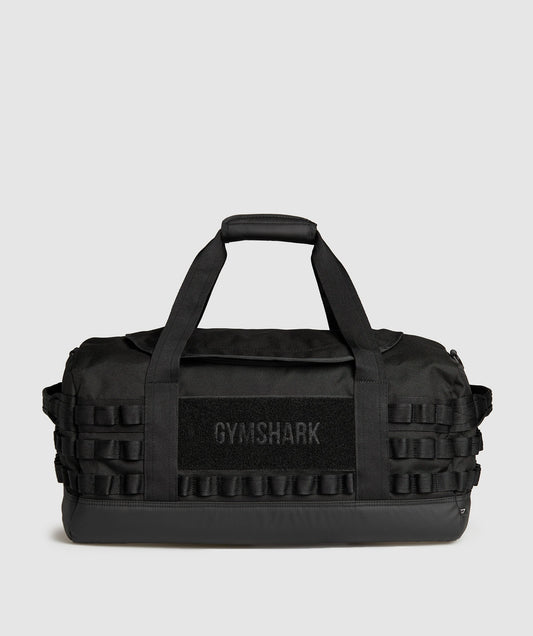 Gymshark Tactical Large Barrel Bag - Black