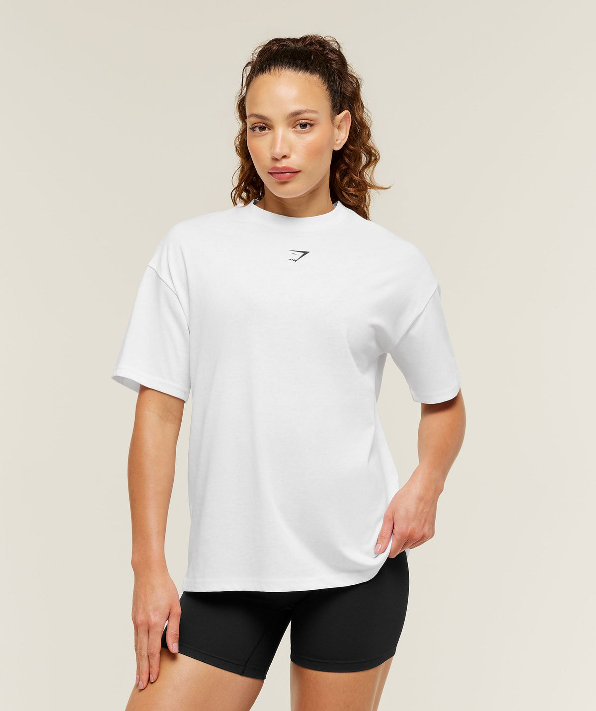 Gymshark Power Oversized Tee - White