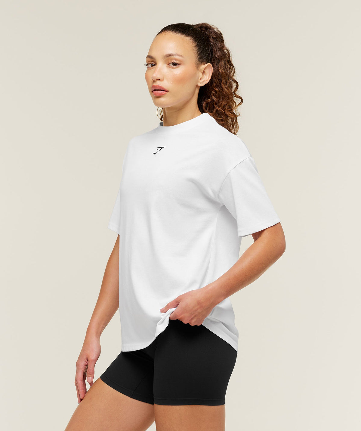 Gymshark Power Oversized Tee - White
