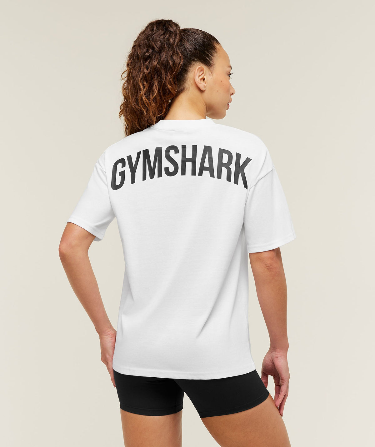 Gymshark Power Oversized Tee - White