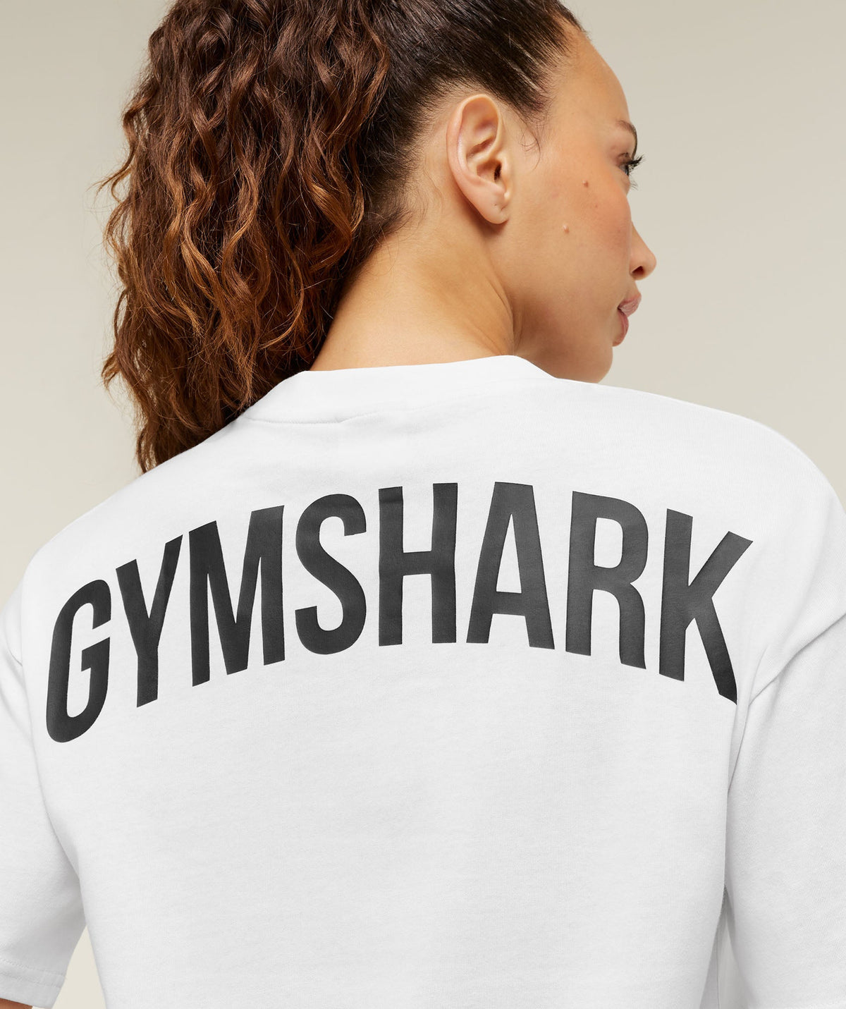Gymshark Power Oversized Tee - White