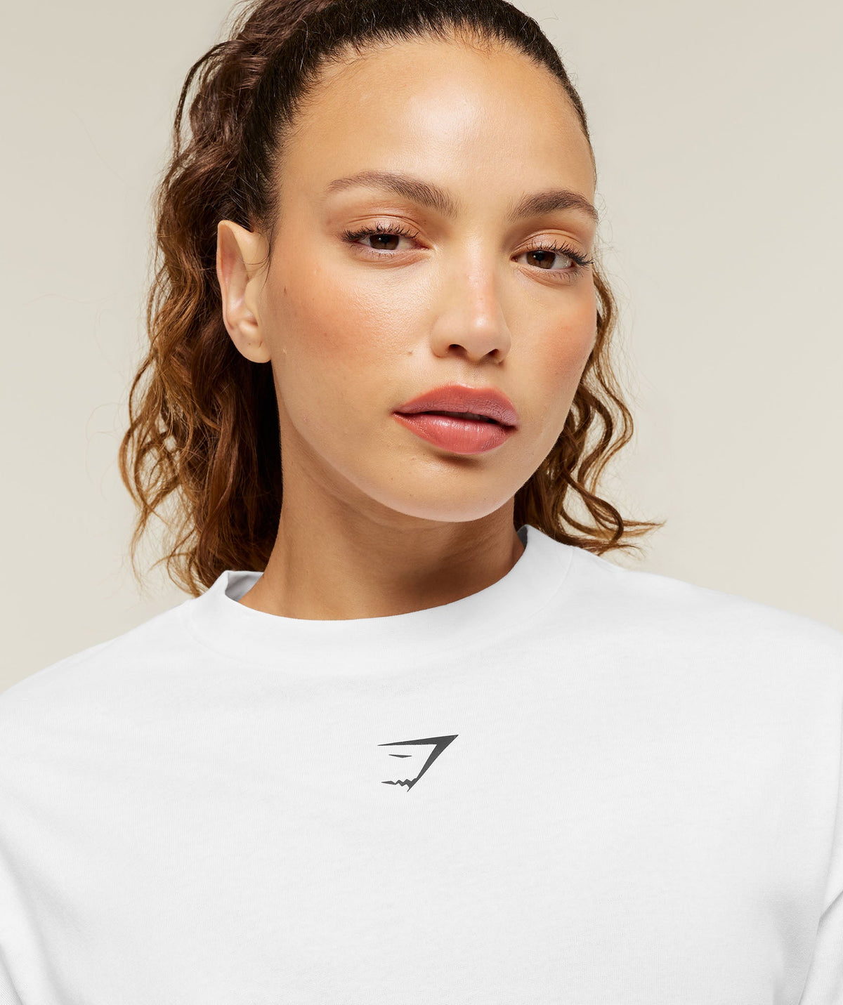 Gymshark Power Oversized Tee - White