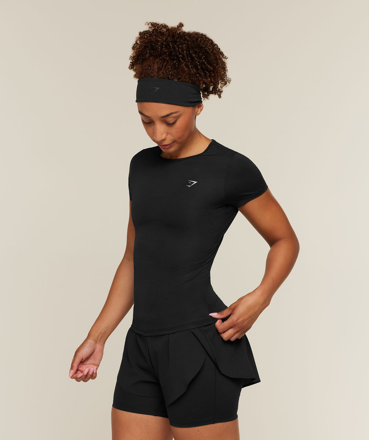 Gymshark Running Back Vent Tee - Black
