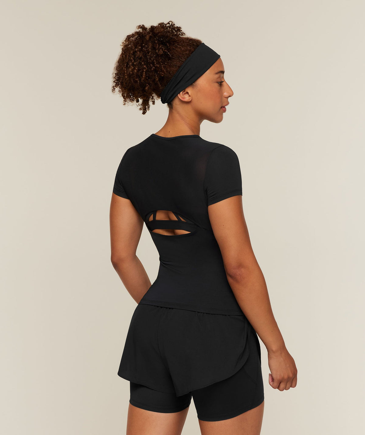 Gymshark Running Back Vent Tee - Black