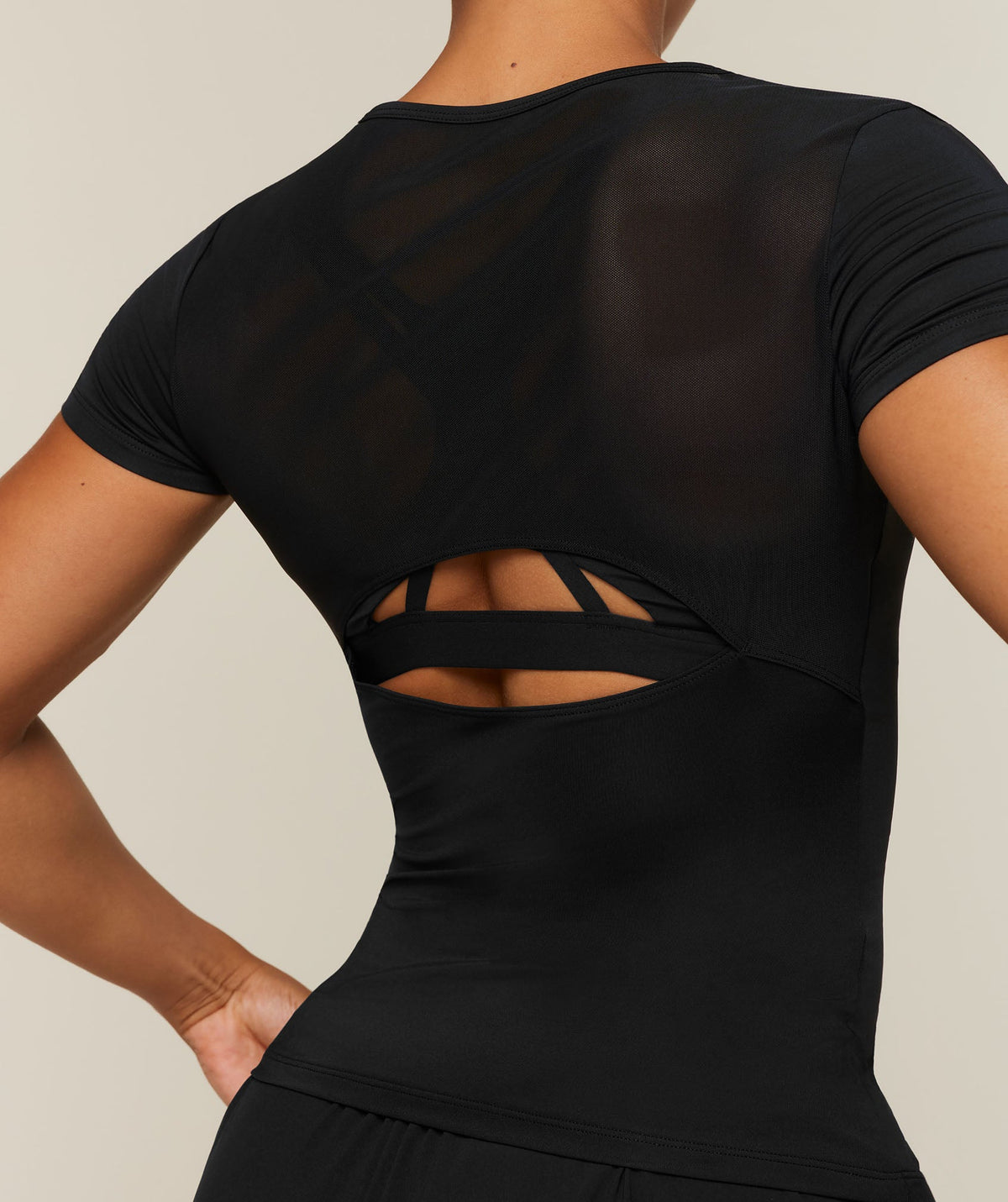 Gymshark Running Back Vent Tee - Black