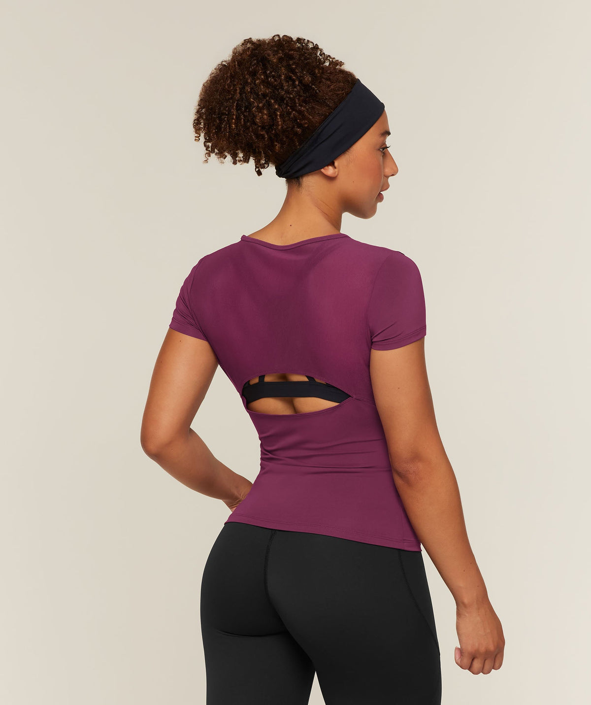 Gymshark Running Back Vent Tee - Strength Pink