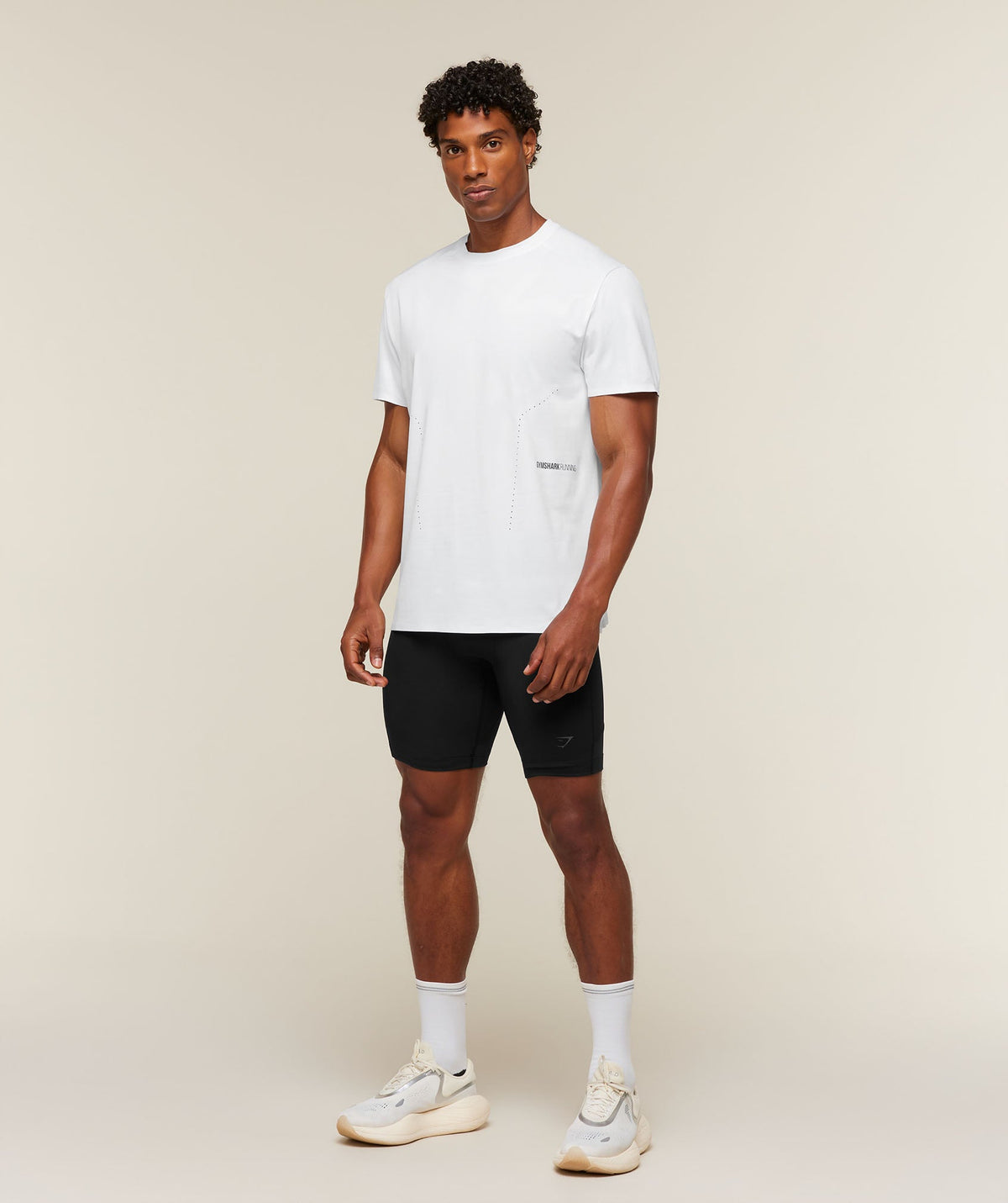 Gymshark Running Elite 7 Pocket Half Tights - Black