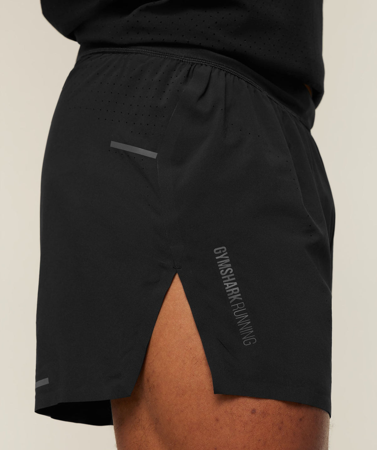Gymshark Running Elite High Split Race Day Shorts - Black