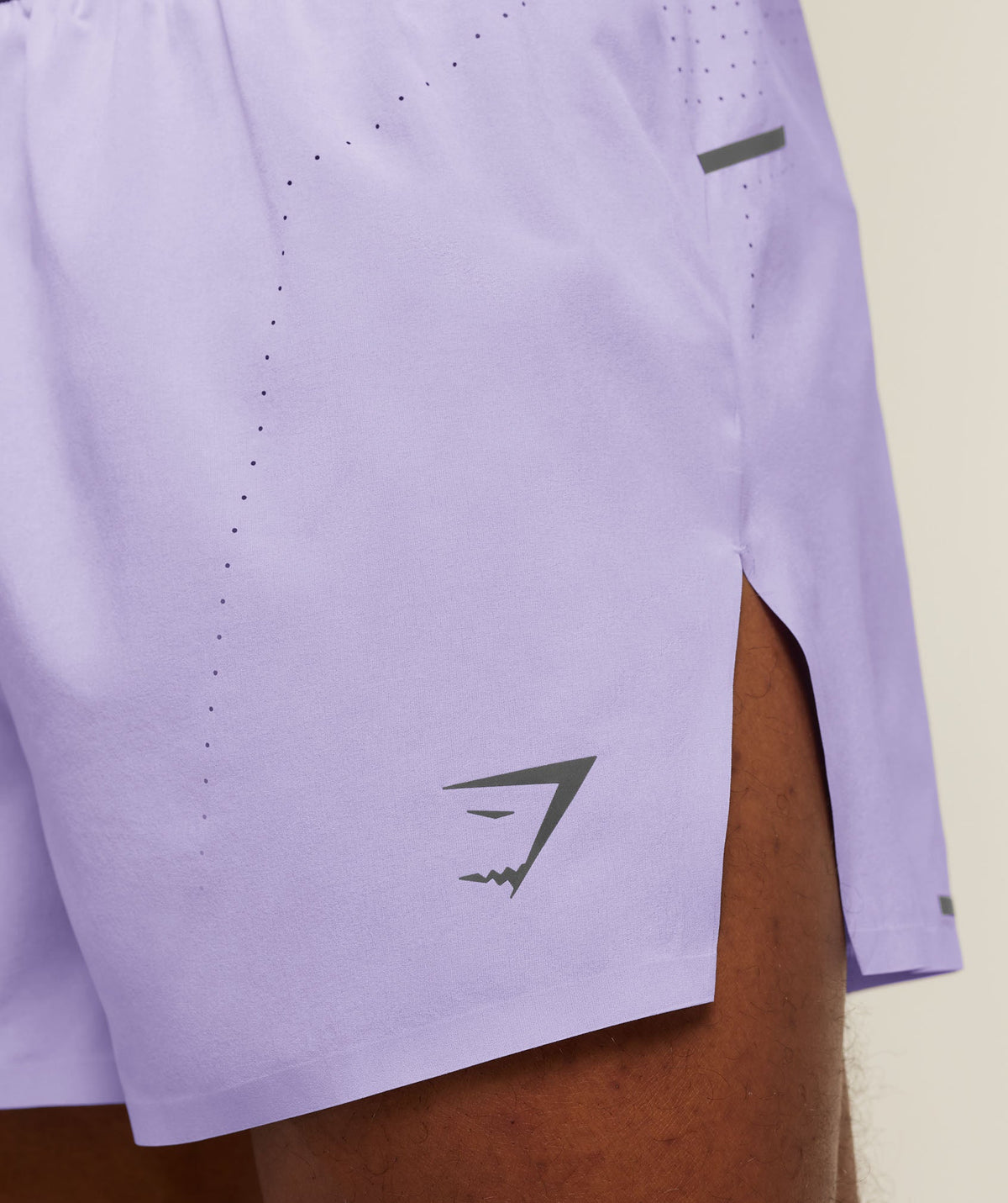 Gymshark Running Elite High Split Race Day Shorts - Pace Purple