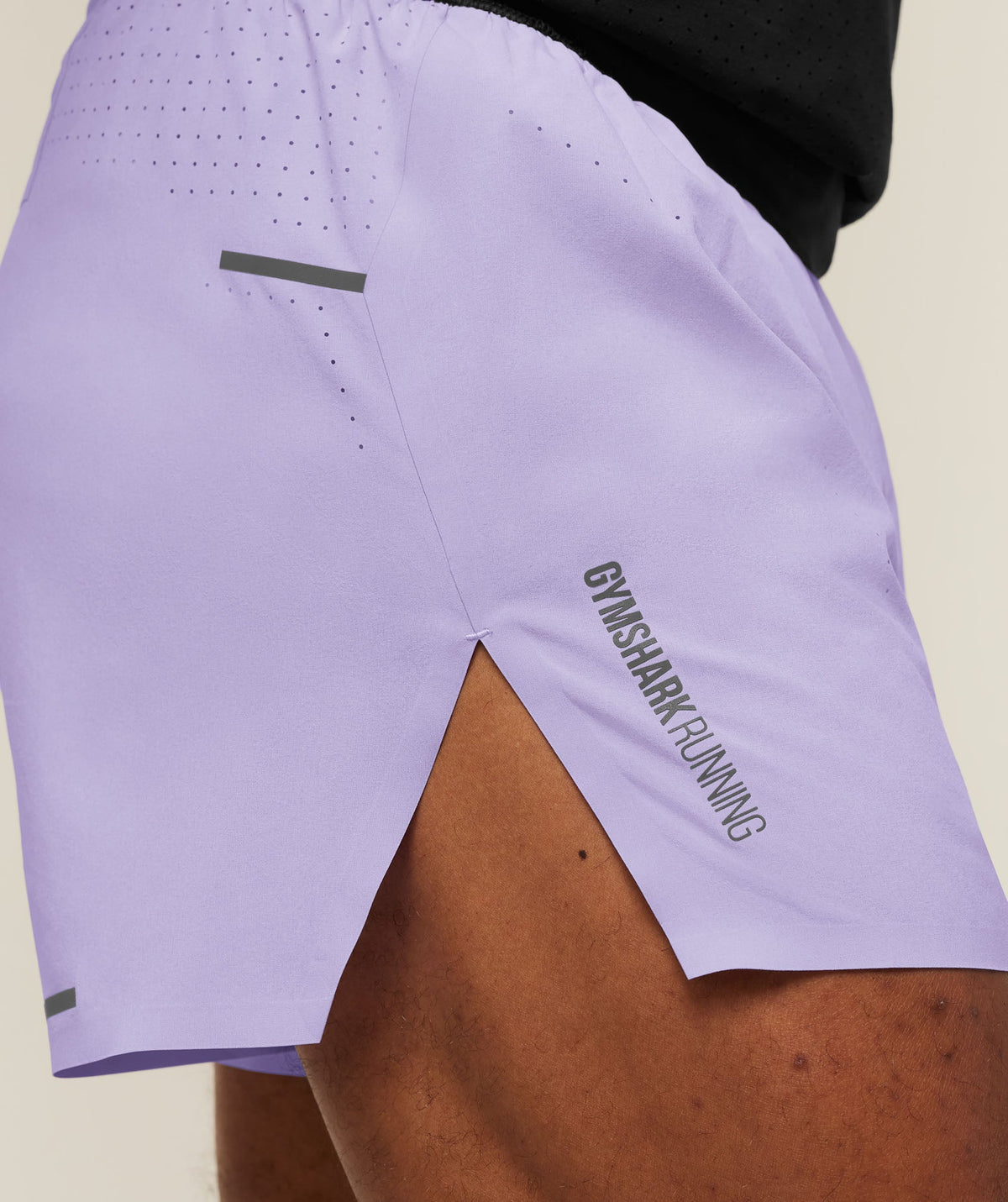 Gymshark Running Elite High Split Race Day Shorts - Pace Purple
