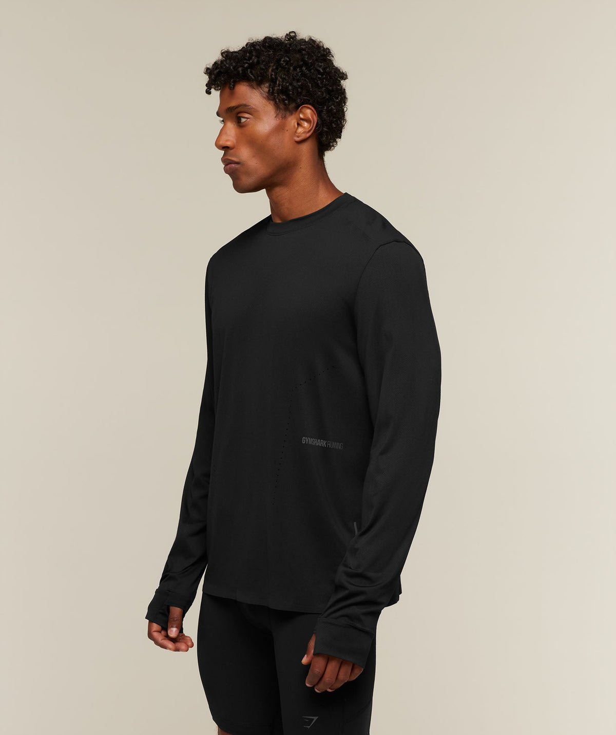 Gymshark Running Elite Long Sleeve Tee - Black