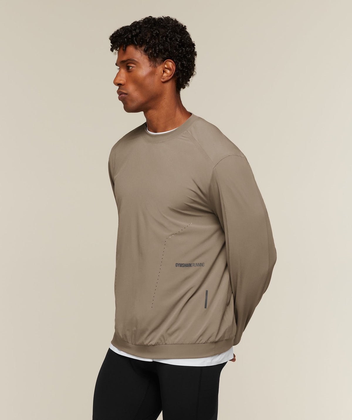 Gymshark Running Elite Crew - Lifestyle Brown