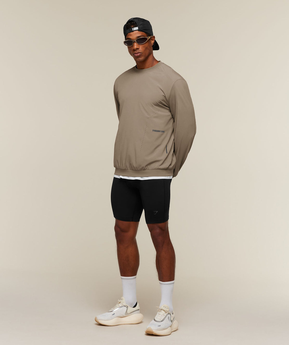 Gymshark Running Elite Crew - Lifestyle Brown