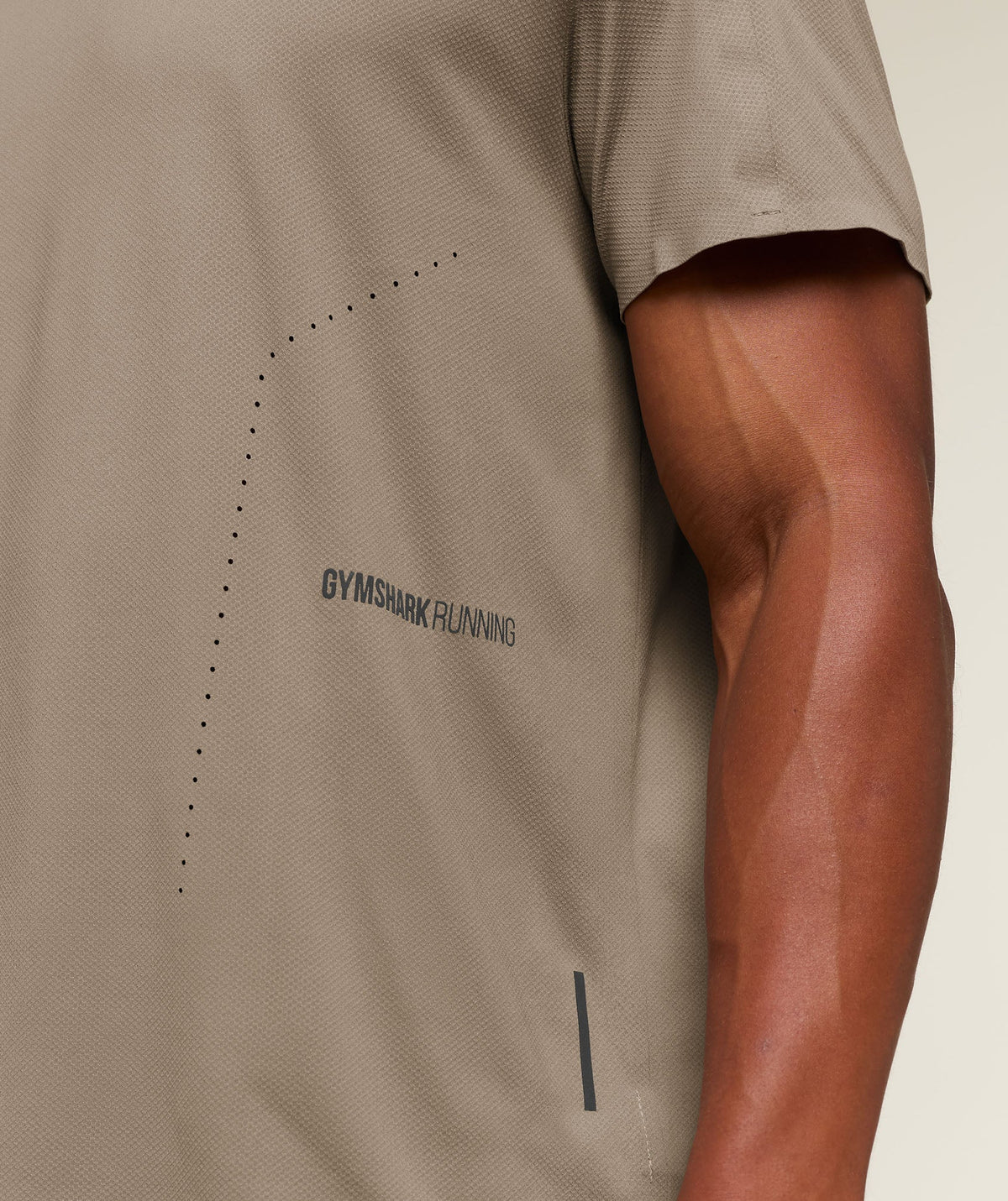 Gymshark Running Elite Tee - Lifestyle Brown