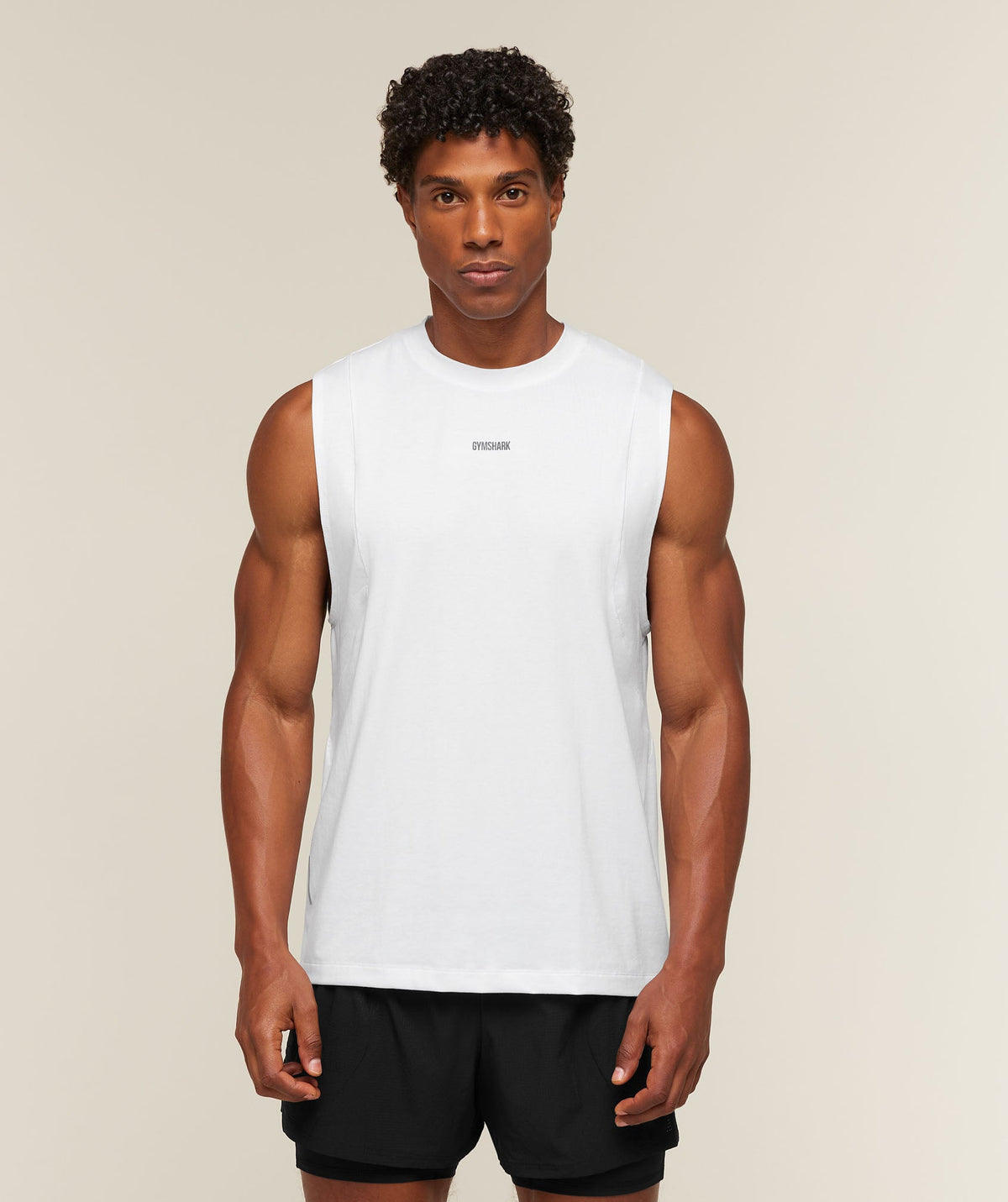 Gymshark Super Soft Running Tank - White