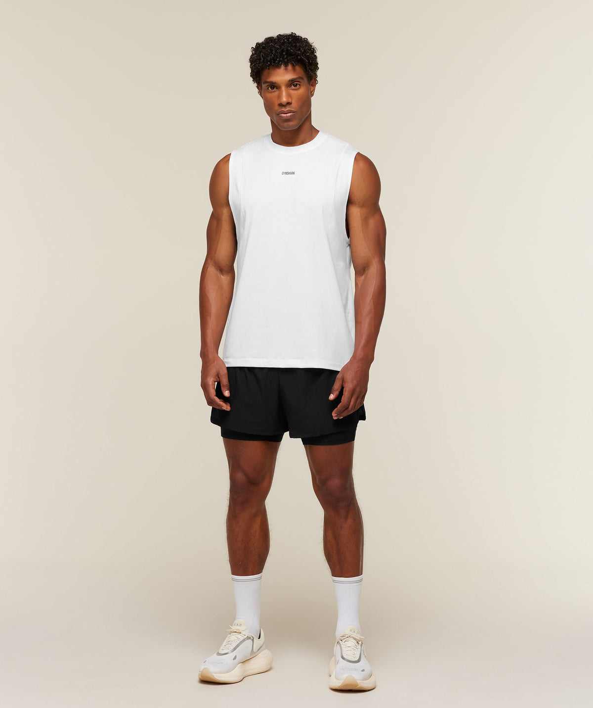 Gymshark Super Soft Running Tank - White