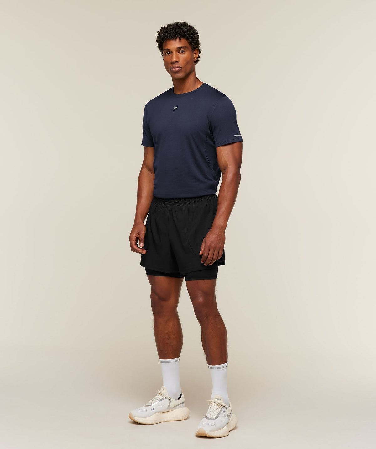 Gymshark Running Tee - Heavy Blue