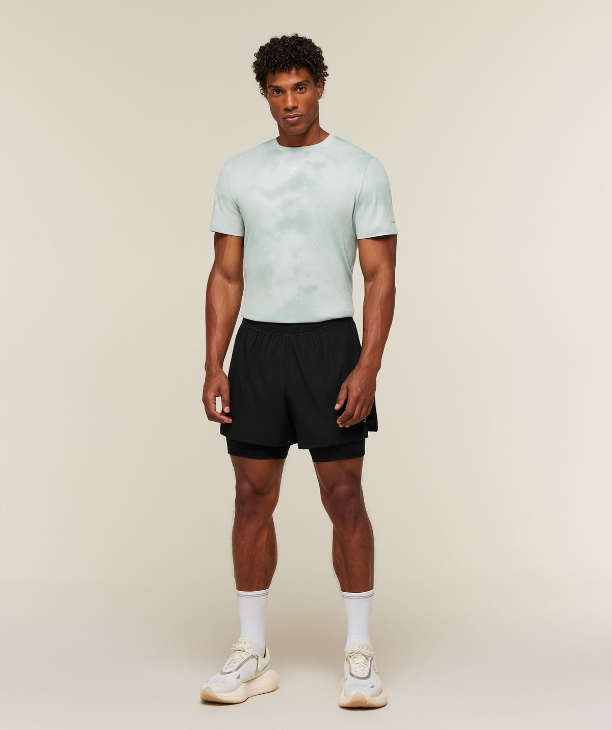 Gymshark Running Tee - Light Grey