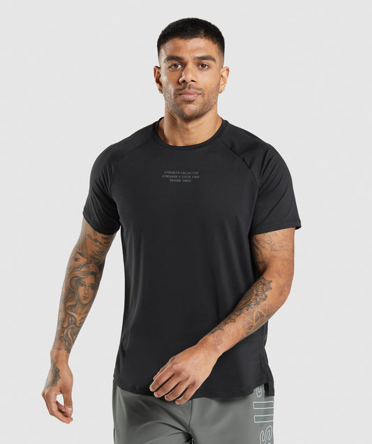 Gymshark //Steve Cook Tee - Black