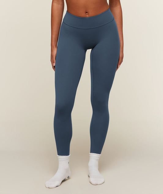 Gymshark SoftSenseTM Mid-Rise Leggings - Shadow Blue