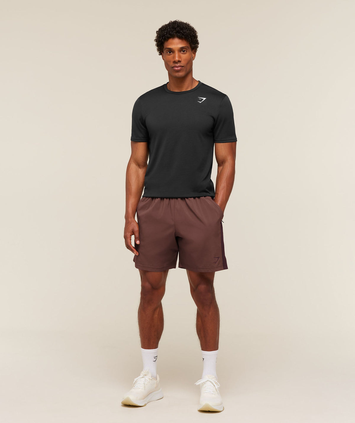 Gymshark Sport 7" Shorts - Espresso Brown/Cherry Purple