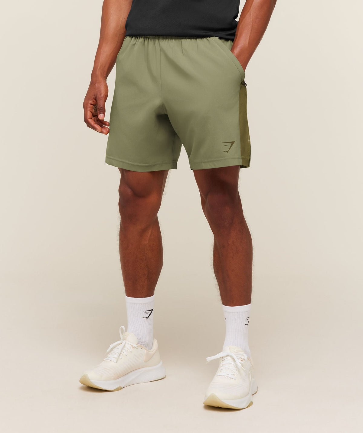 Gymshark Sport 7" Shorts - Grounded Green/Canvas Green