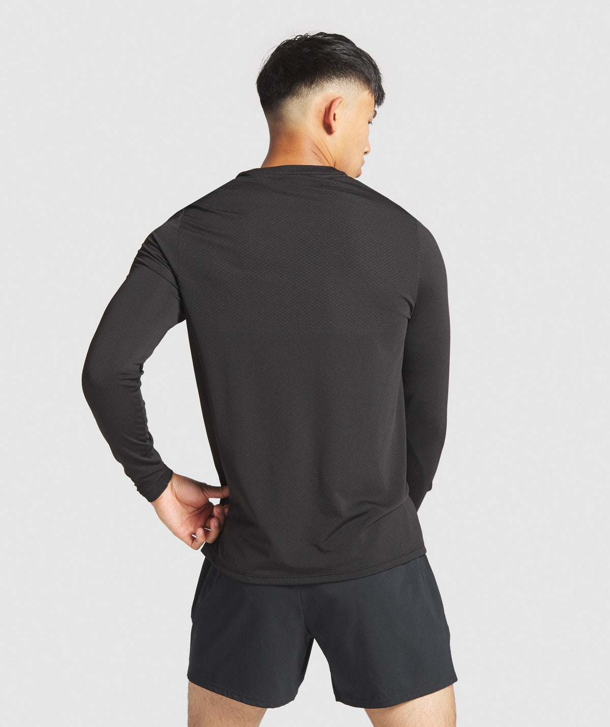 Gymshark Vital Long Sleeve Tee - Black Marl