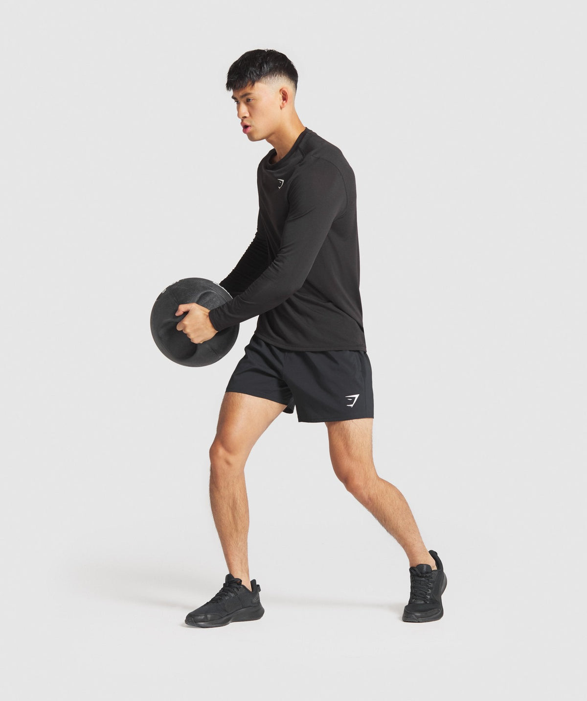 Gymshark Vital Long Sleeve Tee - Black Marl