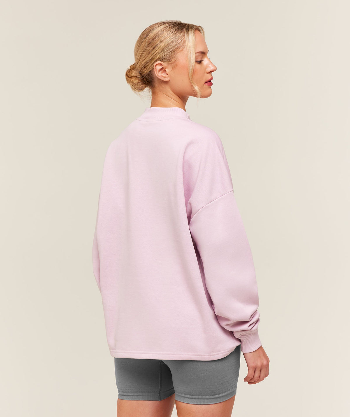 Gymshark Training Oversized 1/4 Zip - Haze Pink