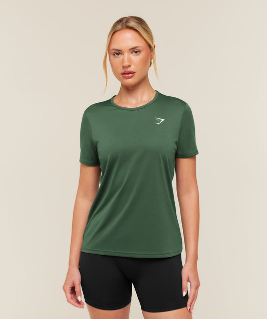 Gymshark Training Tee - Earth Green