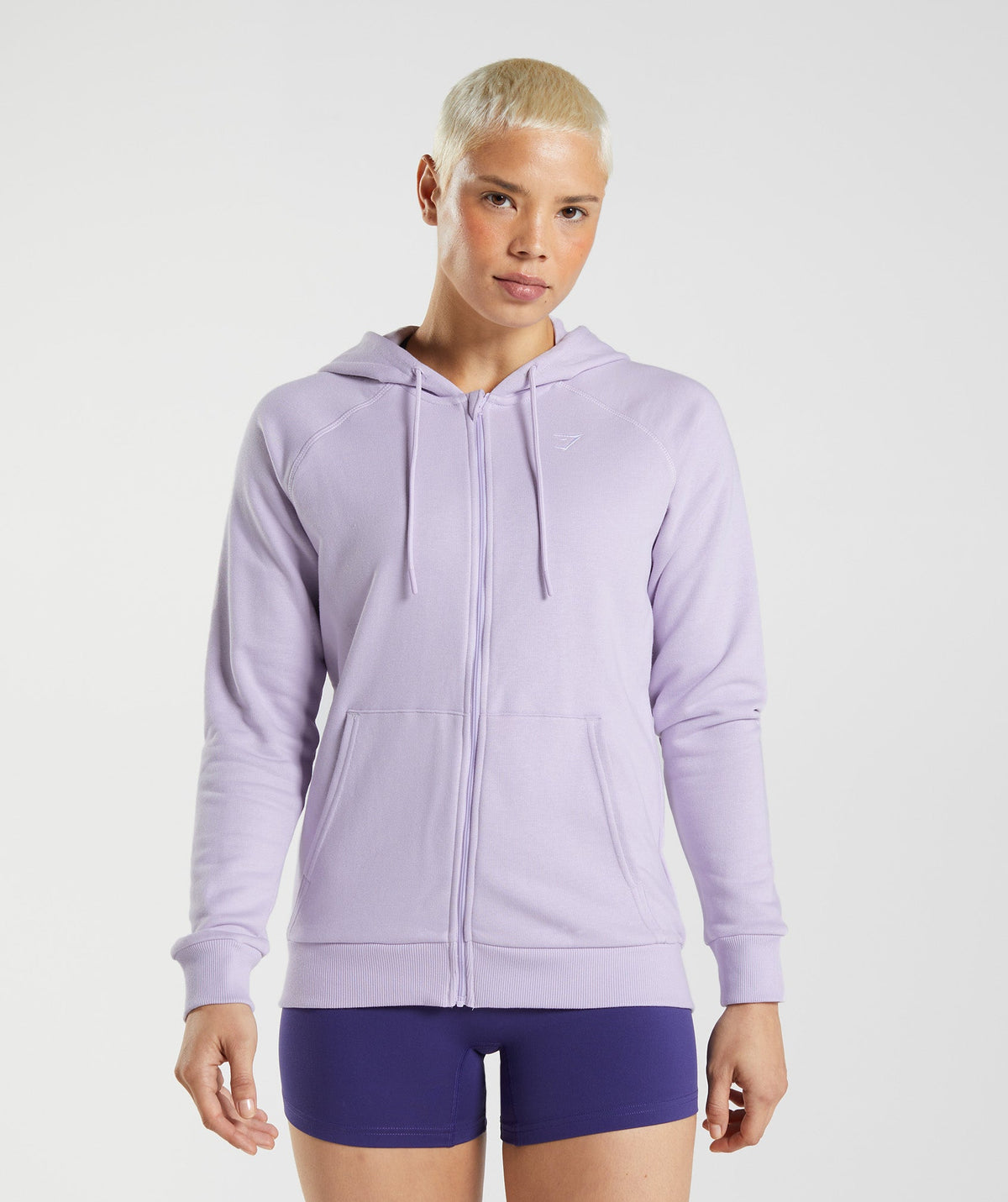 Gymshark Training Zip Hoodie - Soft Lilac