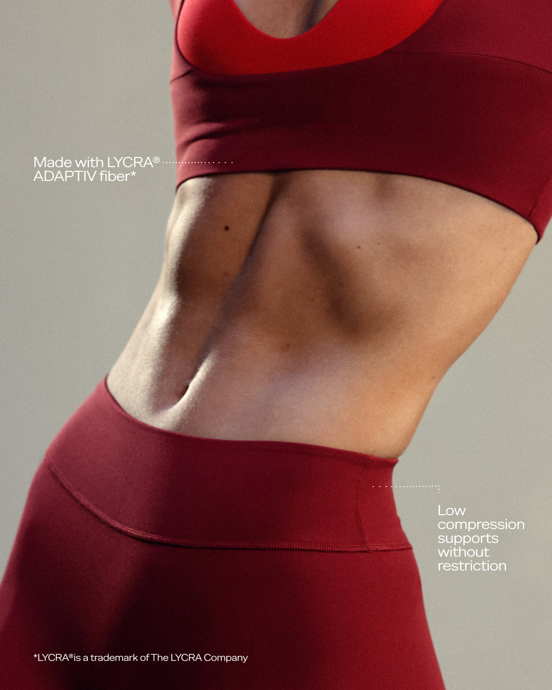 Gymshark SoftSenseTM Mid-Rise Leggings - Cherry Red