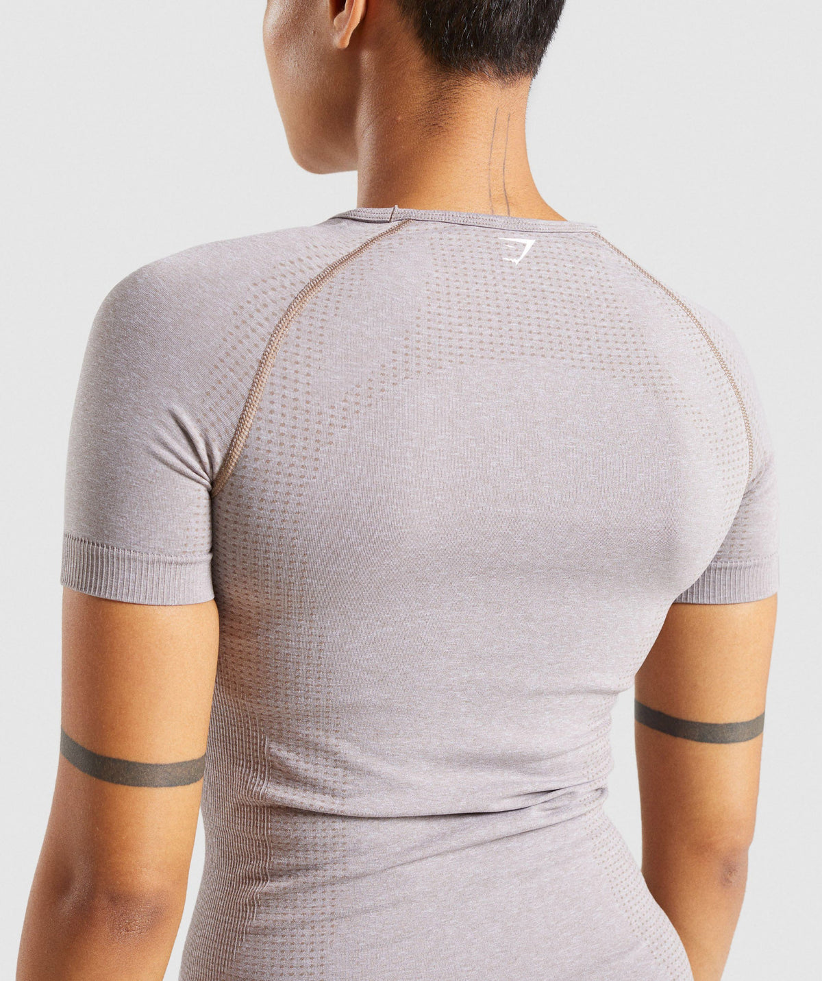Gymshark Vital Seamless 2.0 Tee - Taupe Marl